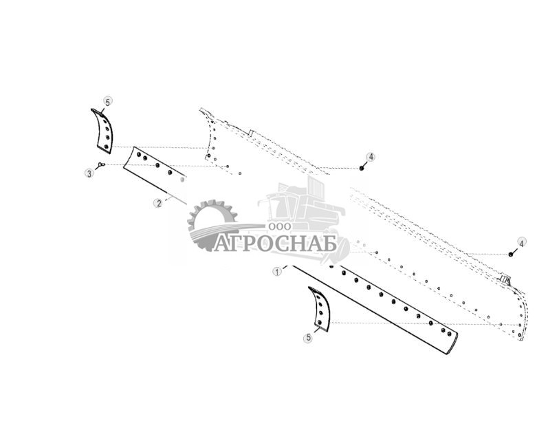 Отвал (13 футов X 27 дюймов X 1 дюйм), режущие кромки (58 дюйма X 8 дюймов) с крепежными деталями 58 дюйма - ST787341 675.jpg